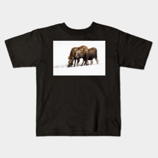 Foraging Moose Kids T-Shirt